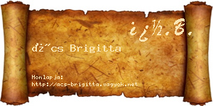 Ács Brigitta névjegykártya