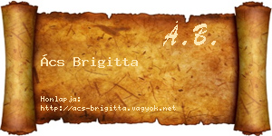 Ács Brigitta névjegykártya